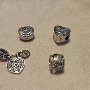 Heart Themed Bracelet Charm Set